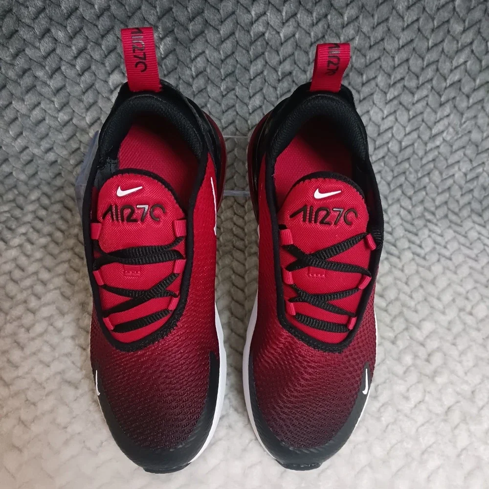 Nike Air Max 270 PS Gym Red Gradient Kid's Walking Running Sneakers Shoes Sz 3Y